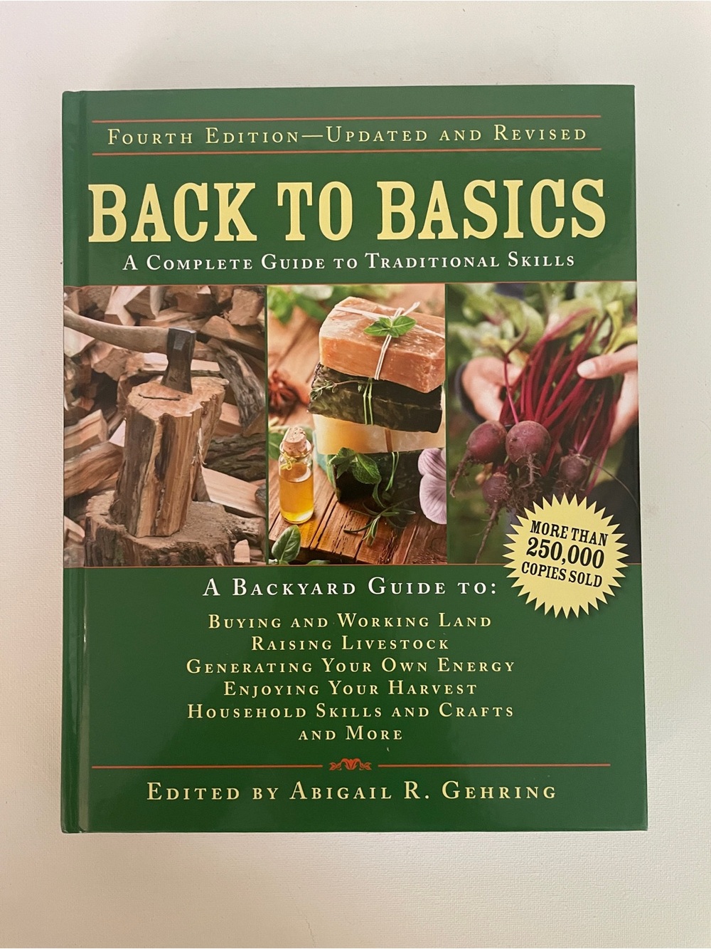 Back to Basics by Abigail R. Gehring - Green Paperback Guide Book Homesteading